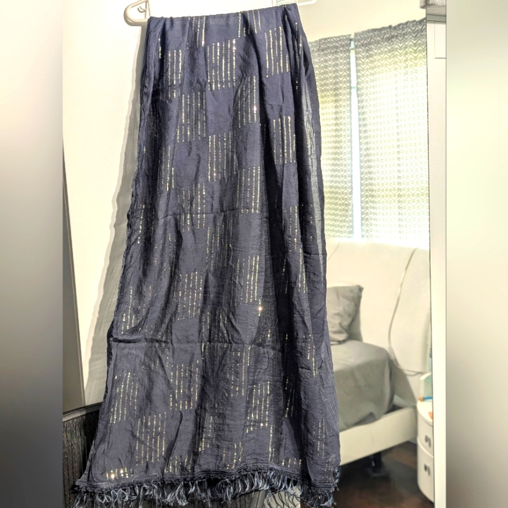 Gray Sequin Dupatta